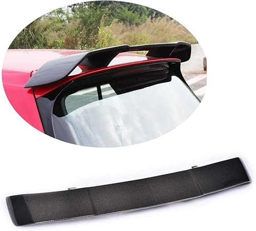 HIPATU Auto Kohlefaser Heckspoiler für VW Golf 7 VII MK7 GTI R 2014-2018, Performance Heckflügel Spoiler Heck Kofferraum Lippe Dachspoiler Auto Zubehör