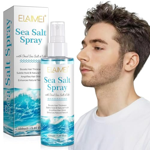 Spray De Sal Marina - 150 Ml Para El Cabello De Mujeres Y Hombres Para Que El Cabello Sea Esponjoso Y Texturado, Grosor, Volumen, Forma Y Claridad - Protegiendo El Brillo Y Los Rayos Ultravioleta