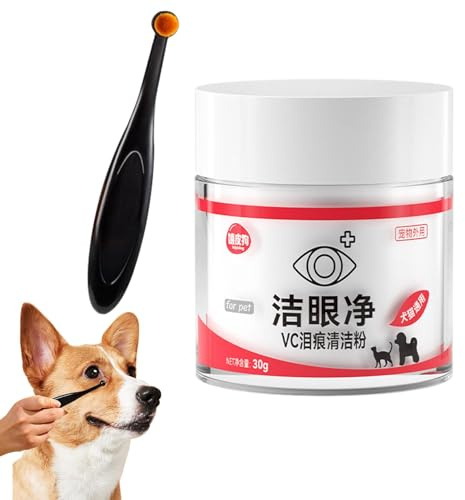 Kit Per Smacchiare Lacrima Del Cane, Pulizia Occhi Cane, Smacchiatore Per Cani, Polvere Naturale Per Occhi Di Cani E Gatti, Pettine Per Rimuovere Le Macchie Di Lacrime, Rimuovi Macchie Lacrime