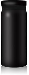 Boziee Liten termosflaska i rostfritt stål 200 ML/300 ml BPA-fri vakuumisolerad flaska mini termos (svart, 200 ml)