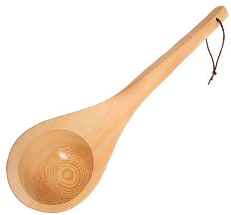 Cabilock Louche Bois De Sapin Multifonctionnelle pour Sauna Et Cuisine Scoop Eau Manche Pratique pour Et Arrosage De Jardin