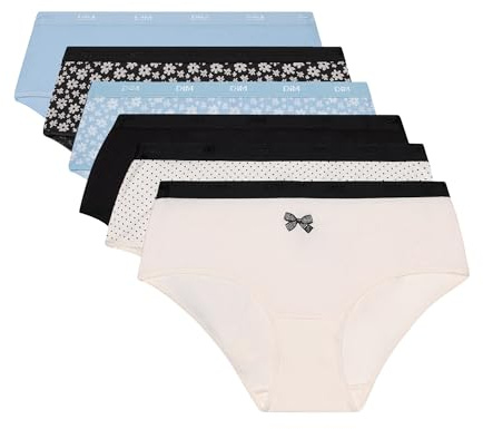Dim Boxer Femme Les Pockets Coton Stretch Colorés x6