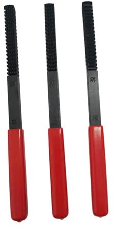 Dualoai 3 piezas de lima restauradora de roscas, herramienta de instalación de lima de reparación de roscas, escofina manual fácil de usar, herramientas de