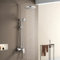 YOOZENA Columna de Ducha, Duchas de Baño Columna Extensible con Grifo, Cromado Redondo