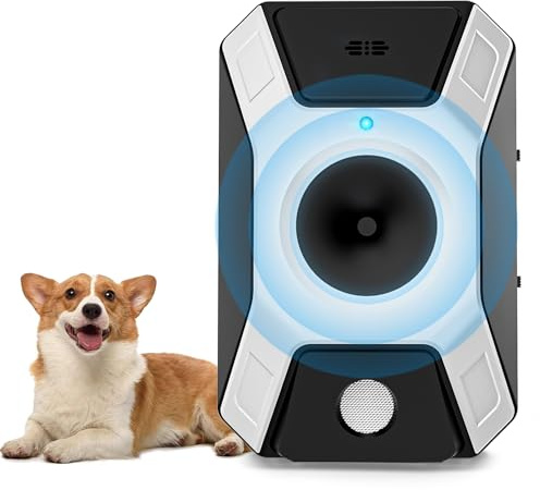 LOFFU Anti Barking Device for Dogs,Dog Barking Deterrent Devices,Ultrasonic Bark Control Rechargeable,3 Safe Modes,15m Range,Safe Dogs Training Tool for Indoor Outdoor Use