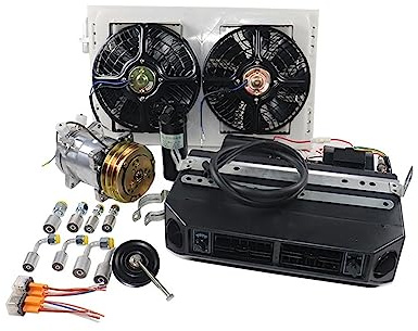 Climatiseurs pour Camping-cars Kit de climatisation universel automobile 12V 24V A/C for camion Minibus Van tracteur pelle RV climatiseur ca(12V single cool)