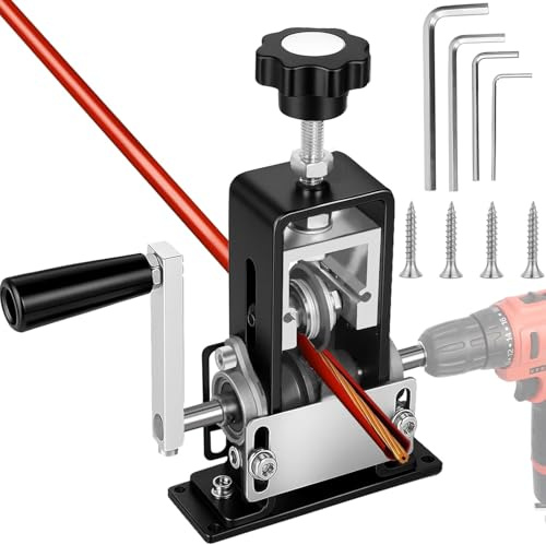 Manuelle Kabelschälmaschine für 1–25 mm Kabel – Präzise Abisolierhilfe mit Handkurbel, einstellbarer Klinge & Bohrer-Anschluss – Kabelmantel Abisolierer für Recycling & Werkstatt