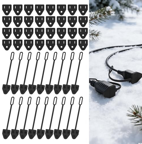 16 Pack Weatherproof Gaskets and Plug Covers with Anti-Loss Lanyard, Silicone Outdoor Plug Protector for 2 & 3 Prong, Extension Cord Cover for Rain/Snow Indoor/Outdoor, Stop GFCI from Tripping
