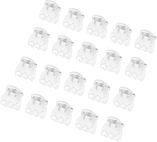 50 Stück Orchideen Klammern Pflanzenclips, 1.5 cm Orchideen Clips Kunststoff Pflanzen Clips, Durchsichtig Orchideen Clip Pflanzenklammern für den Orchideen Unterstützung