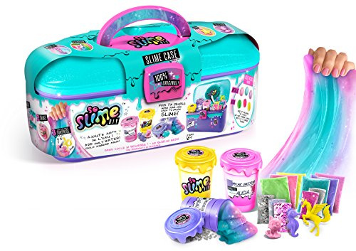 So Slime DIY Slime Case, Original, Complete Kit in a Handy Case, No mMess, Just Add Water, Stickers and 4 Surprise Characters Included