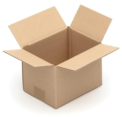 KK Verpackungen Versandkartons 200 x 150 x 150 mm Braun 1-wellig (Außenmaß 205 x 155 x 155 mm) | 100 Stück, Faltkartons Kartons für Versand als DHL Päckchen M Hermes Päckchen DPD GLS Paketklasse XS