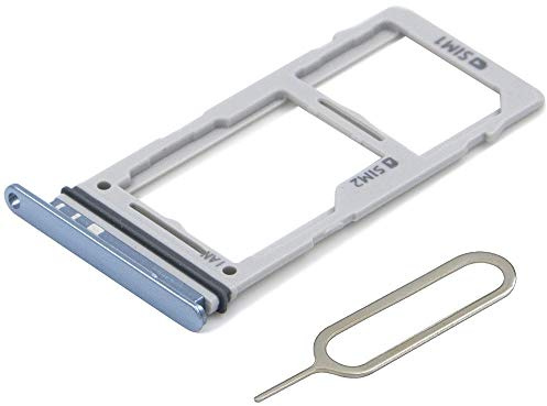 MMOBIEL Dual SIM Kartenhalter Kompatibel mit Samsung Galaxy S10 / S10 Plus 2019 - SIM Card Tray Schlitten - Inkl. Gummidichtung und SIM Pin - Blau