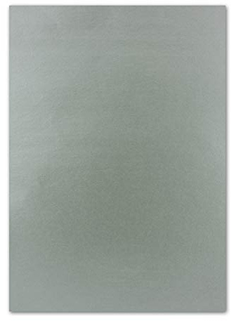 FarbenFroh by GUSTAV NEUSER 50x DIN A4 Papier beidseitig Silber glänzend, 21 x 29,7 cm, Bastelpapier, Foto Effekt-Papier mit Metallic-Effekt