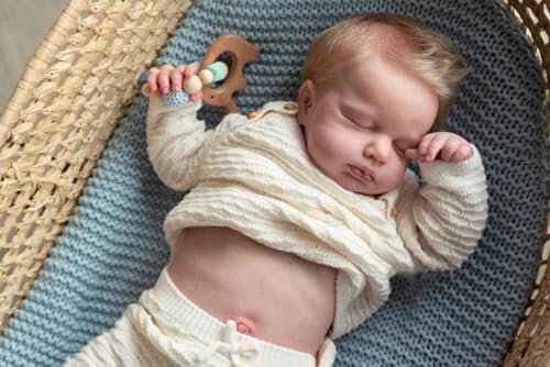 Scnbom 20inch 50cm Bambole Reborn Femmina Silicone Originali Bambola Che sembrano Vere bambolotti realistica Baby Dolls Neonato Toddler Maschio Occhi Chiusi bambile