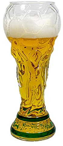 Ölglas, 480 ml fotbollsölglas, världscup ölmugg, vinglas för kalla drycker, för festbartillbehör och fotbollsfans
