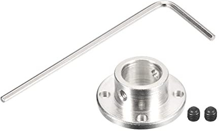 sourcing map 1pcs 14mm Bride Accouplement Raccord Axe Raccords pour DIY RC Modèle Moteurs, 2pcs Fixer Vis 1pcs Clé Hexagonale