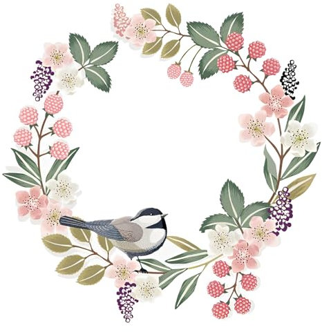 duisoad Door Wreaths, Decorative Wreath Door Rust-Coloured Wreath for Front Door, Garden, Wedding, Holiday Decoration