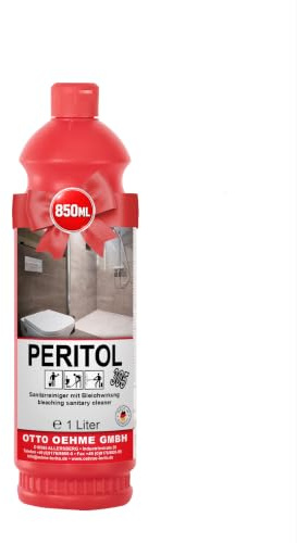 Lorito Peritol Sanitärreiniger 850ml | Badreiniger & WC-Reiniger mit Bleichewirkung, wirksam gegen Kalk, Verfärbungen und hartnäckigen Verschmutzungen