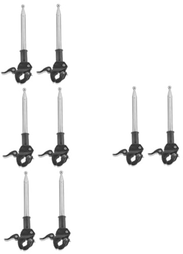 iplusmile 8pcs Bike Flagpole Holder Handlebar Flagpole for Bicycle Portable Flag Pole Mount Fit Easy Install
