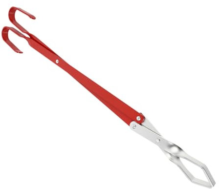 Mipcase BBQ Coal Clip Heavy Duty Long Handle Tongs for Grill Outdoor Camping Fire Pit Log Grabber Firewood Tong Coal BBQ