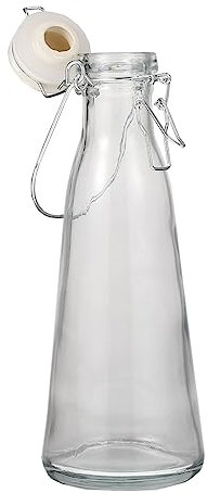 Amosfun 2stücke Glasflasche Transparent Joghurtflasche Milchbehälter Ölflasche Getränkeflasche Essigflasche Kombuchaflasche Wasserbehälter Für Täglichen Gebrauch Innen Und Außen