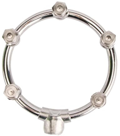 Colcolo Boquilla nebulizadora multicabezal de Acero Inoxidable Multiusos Circular para invernaderos Boquilla atomizadora Resistente Ajustable, 5 Cabezas