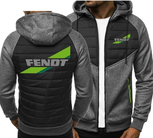 MYYLY Felpa con Cappuccio da Uomo in Piumino per FENDT, Stampa a Maniche Lunghe, Patchwork, con Cappuccio, Pullover da Esterno, con Blocchi di Colore, Casual, con Coulisse,D-XL