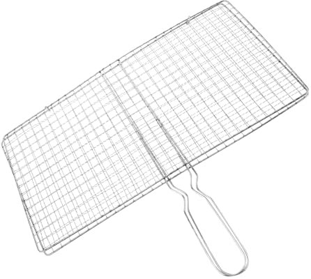BESPORTBLE Grillkorb Aus Edelstahl Fischgrillkorb Zum Grillen Von Gemüse Und Fleisch Praktisches Grillzubehör Für Camping Und Picknicks