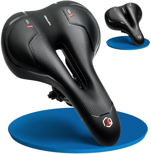 toptrek Fahrradsattel Herren Damen Bequem Weich, Ergonomischer Fahrrad Sattel, Schmerzfrei Radfahren, 2025 Neue Aufrüstung Fahrradsitz Atmungsaktiv Stoßdämpfend für E-Bike MTB Rennrad Cityrad