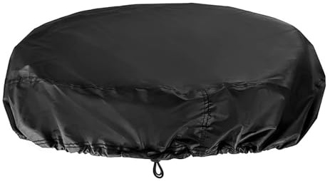 Housse de tambour de 180 litres – robuste, couvercle de tonneau | Bouclier imperméable extensible, protection toutes saisons et stockage en extérieur, poubelle de jardin, poubelle de pluie