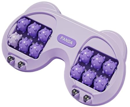 Portátil Rodillo Masaje Pies, 30x17x15cm PP Masajeador De Doble Pies, Para Aliviar El Dolor, Relajar El Cuerpo Y La Mente, Y Mejorar La Circulación Sanguínea, Para Uso En Salones, Exteriores, Oficinas