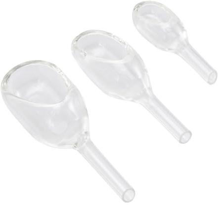 Ciieeo 3piezas Botella de Pesaje de Vidrio Transparente para Experimentos Embudo de Pesaje de Laboratorio Cristalería para Cocina y Laboratorio