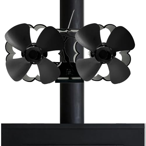 Ventola di calore per stufa in legno - soffiatore a pellet, circolatore termico | La ventola calda tranquilla distribuisce aria calda che migliora uniformemente il comfort a temperatura ambiente di ca