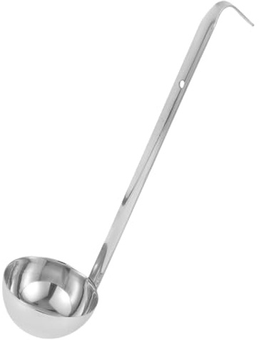 Toyvian Cucharón Para Sopa y Servir 4 Oz Acero Inoxidable Engrosado Con Gancho Para Colgar Medición Precisa Utensilios De Cocina Cocina Hogar Restaurante