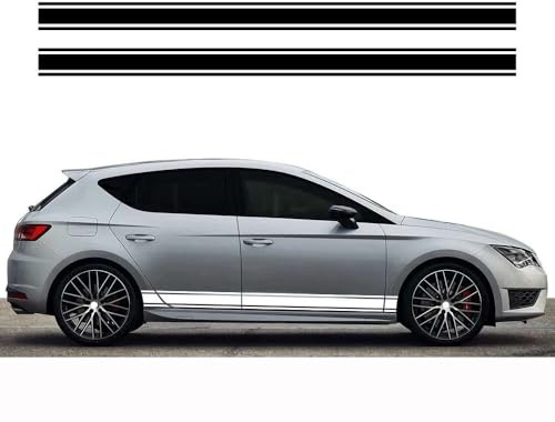 Autotür-Vinyl-Aufkleber, Seitenschweller-Aufkleber, Rennstreifen, Grafik, Tuning-Zubehör, für Seat Leon FR Cupra MK3 5F MK2 1P MK1
