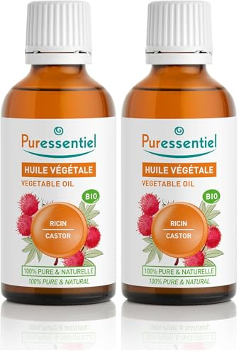 Puressentiel - Huile Végétale Ricin - Bio - 100 pourcent pure et naturelle - 50 ml (Lot de 2)