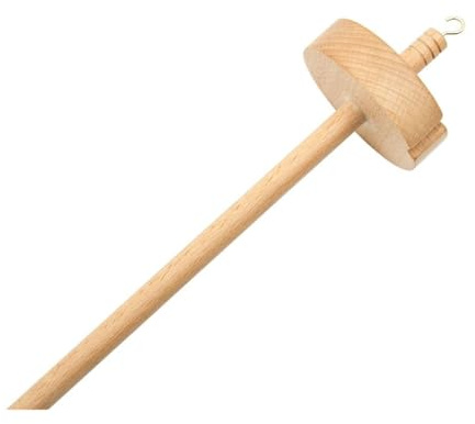 MOHUIED Fuso a Mano in Legno Drop Spindle Top Whorl Filato Spin Intagliato a Mano in Legno Fuso Accessori for Cucire Strumenti di archiviazione