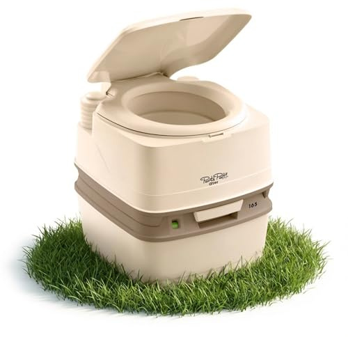 Thetford Porta Potti 165 Campingtoilette 21L, Mobile Chemietoilette, Portable Toilette für Camping & Travel, kompakte Reisetoilette, beige