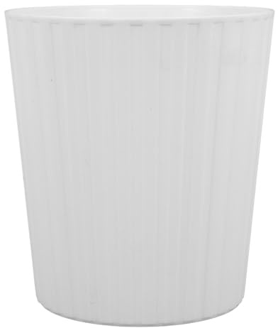 NULYLU Mini Cestino da Tavolo senza Coperchio, Piccolo Secchio per Rifiuti da Scrivania in Plastica Bianca, Contenitore Pratico per Rifiuti e Organizer Casa Ufficio Soggiorno