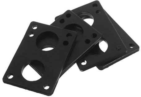 TOYANDONA 4 Piezas Almohadillas Amortiguadoras de Vibraciones para Patinetas, Elevadores de Ejes de Goma de 6 Mm, Protectores Anti-mordida de Ruedas, Compatibles Longboards y Cruisers para