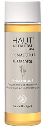 HAKA Fußbadeöl Ringelblume, 150 ml, Fußbad Zusatz, entspannend & abkühlend im Sommer, belebend im Winter, ideale Vorbereitung zur Pediküre, pflegt & verhindert Austrocknung, vegan
