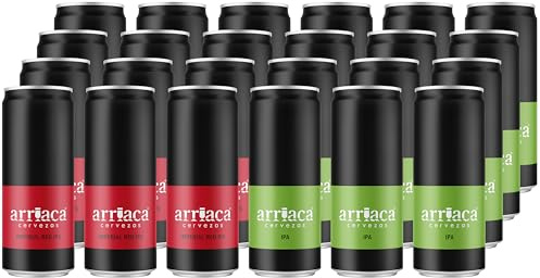 Cerveza Artesana Arriaca Pack Degustación El Fuerte 12 IPA + 12 IMPERIAL RED IPA (Lata 24 x 33cl)