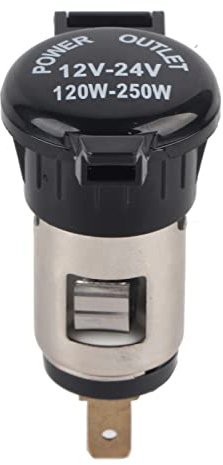Auto Motorrad Zigarettenanzünder Buchse, 12-24V Zigarettenanzünder Adapter Power Zigarettenanzünder Buchse für Auto Motorrad