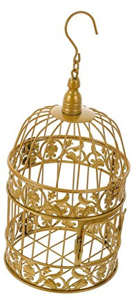 LIFKOME Dekorativer Goldener Vogelkäfig Europäischer Stil Für Hochzeiten Und Partys Vielseitige Ornamente Für Zuhause Cafés Und Veranstaltungen