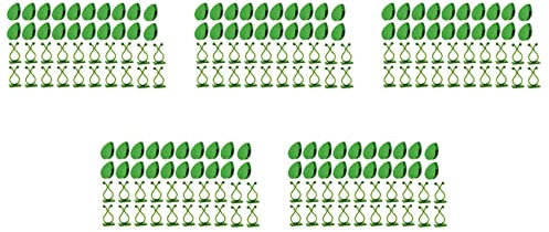 Breeshy 400 Stück Pflanzenserie, Klettern, Wandbefestigung, Pflanzenclips, Fixierer, Weinreben, Garten, Grün, Blatt, Pflanze, Wandclips, Halterung für Wanddekoration
