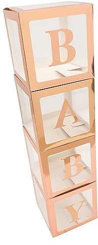 TINEASUR 1satz Shower Ballonboxen Transparente Boxen Für Geburtstagsfeiern Dekoration Für Babyparty Für Gender Reveal Einfache Installation Delikate Verarbeitung