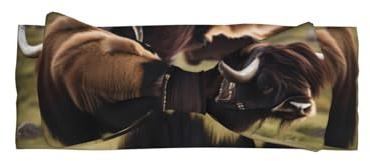 WZYCWB Mighty Highland Yak Bow - Diadema elástica para niños de 0 a 6 meses, lazos para el pelo para recién nacidos, bebés y niños pequeños