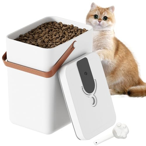 NIERBO Contenitore per alimenti per animali domestici, 13 l, sigillato sottovuoto, ermetico con pala, per gatti e cani
