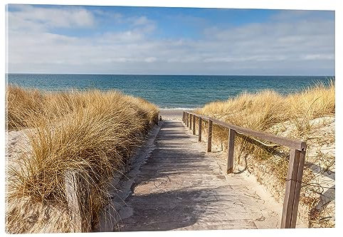 Posterlounge Weg zum Strand an der Ostsee Acrylglasbild von Christian Müringer 90 x 60 cm Wandbilder Wanddeko