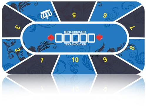Pokermatte, Texas Holdem für den eigenen Pokertisch, Pokertischauflage, Poker Matte (120 * 60 cm)